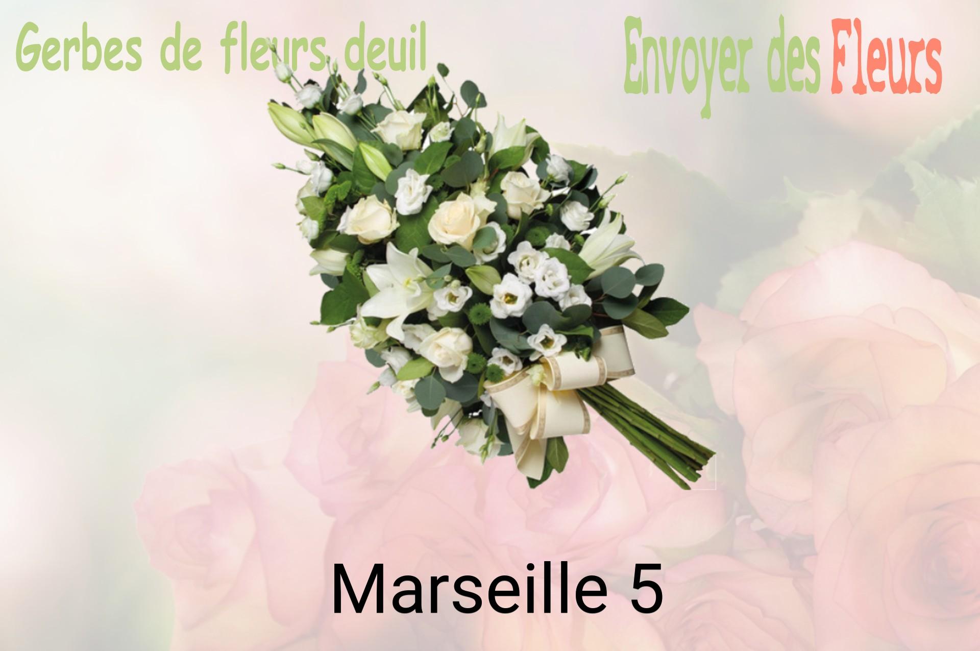 Gerbe de fleurs de deuil livrée à Marseille-5